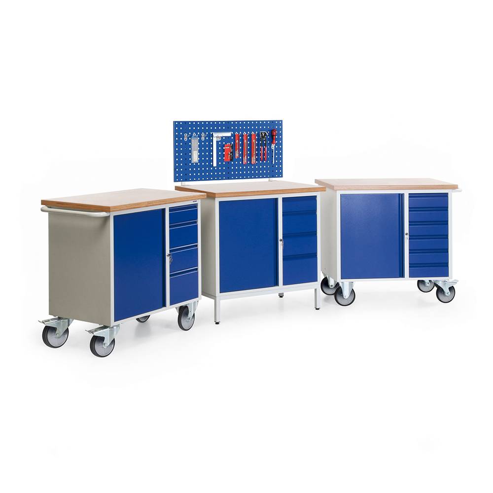 Kompakt-Werkbänke R3, Komplettangebot, 3 Werkbänke