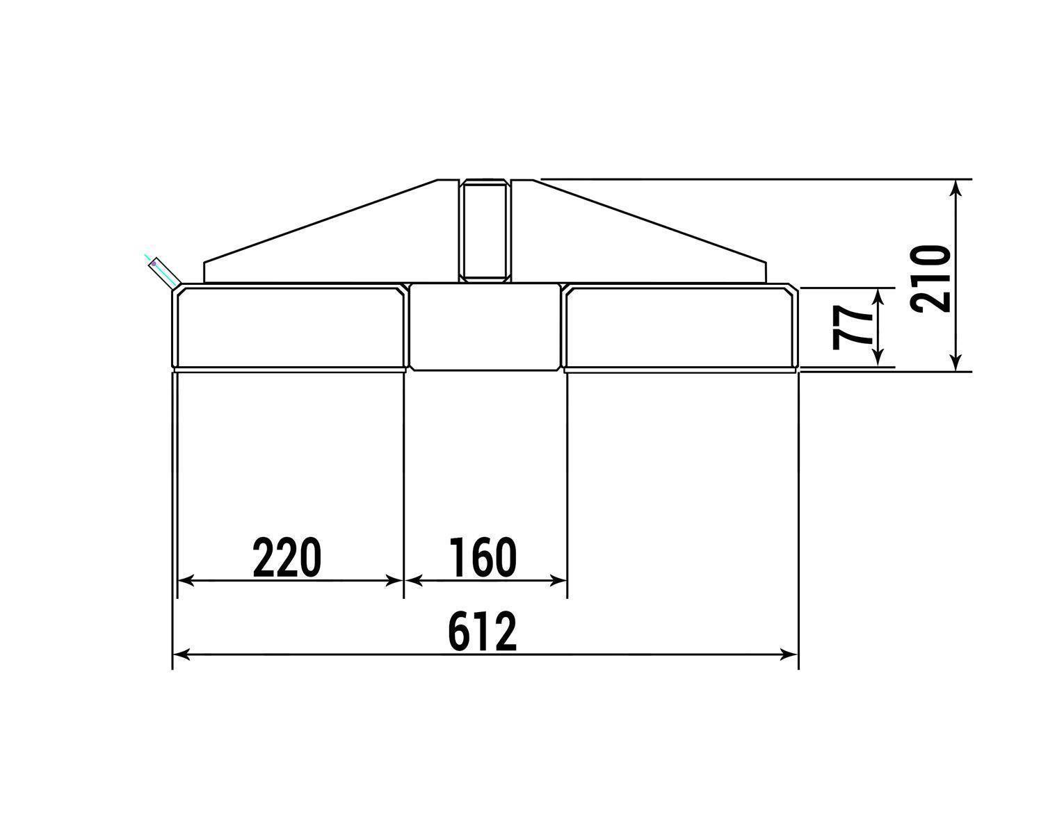 Lastarm Typ RLA-2,5 1500 RAL 7005