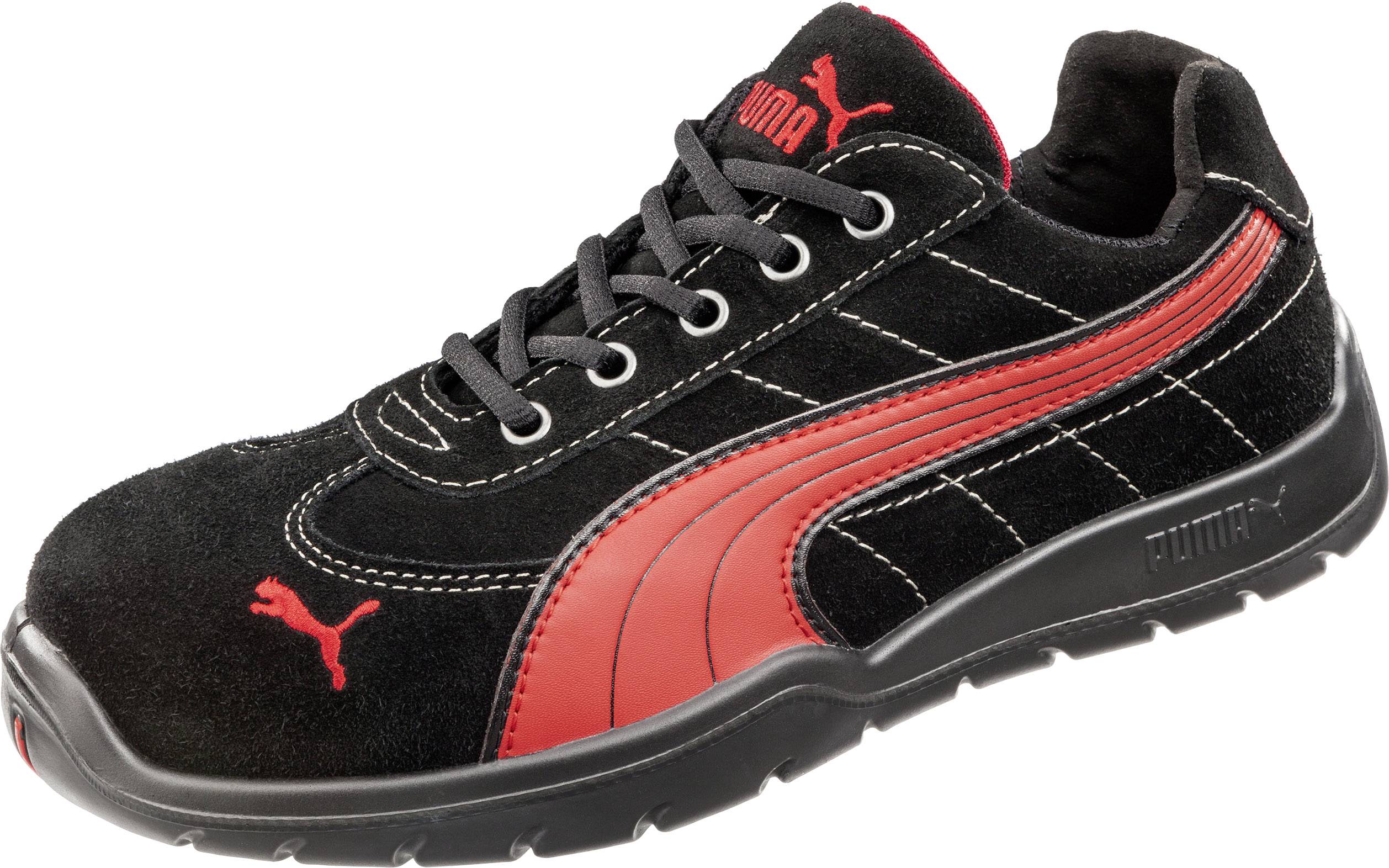 PUMA Safety SILVERSTONE LOW HRO SRC 642630 Sicherheitsschuh S1P Größe: 40 Schwarz, Rot 1 Paar