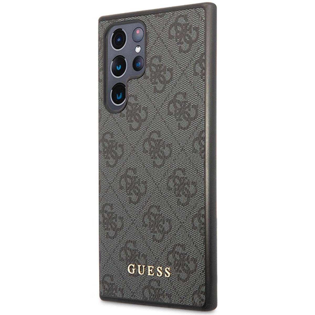 Guess Samsung Galaxy S24 Ultra 4G Metal Gold Logo Design Schutzhülle