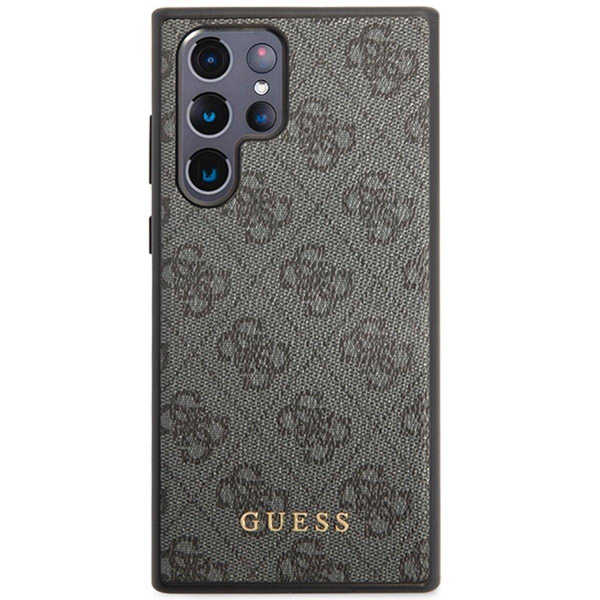 Guess Samsung Galaxy S24 Ultra 4G Metal Gold Logo Design Schutzhülle