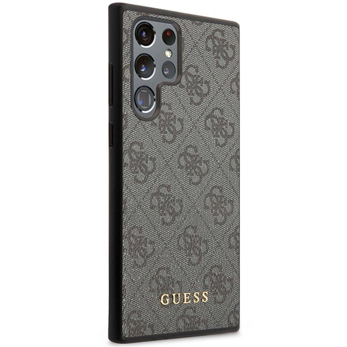 Guess Samsung Galaxy S24 Ultra 4G Metal Gold Logo Design Schutzhülle