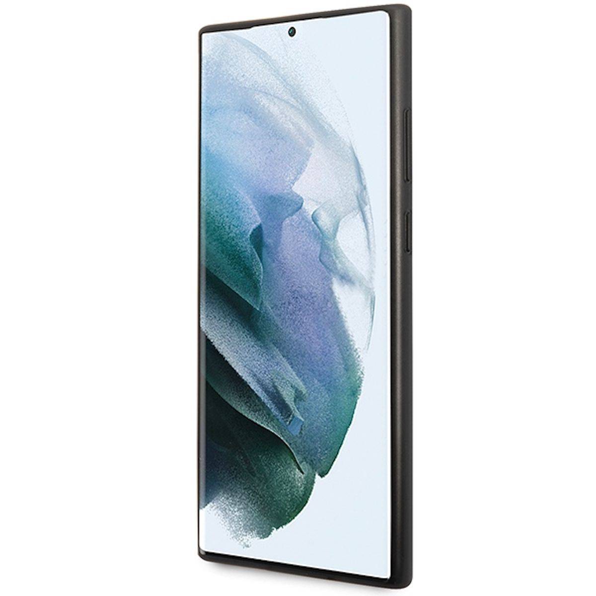 Guess Samsung Galaxy S24 Ultra 4G Metal Gold Logo Design Schutzhülle