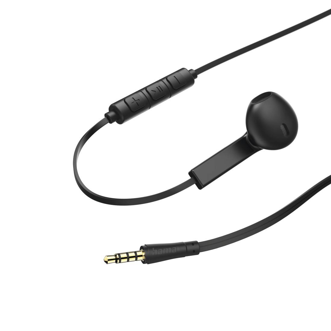 Hama Advance In Ear Kopfhörer kabelgebunden Stereo Schwarz Lautstärkeregelung HiFi