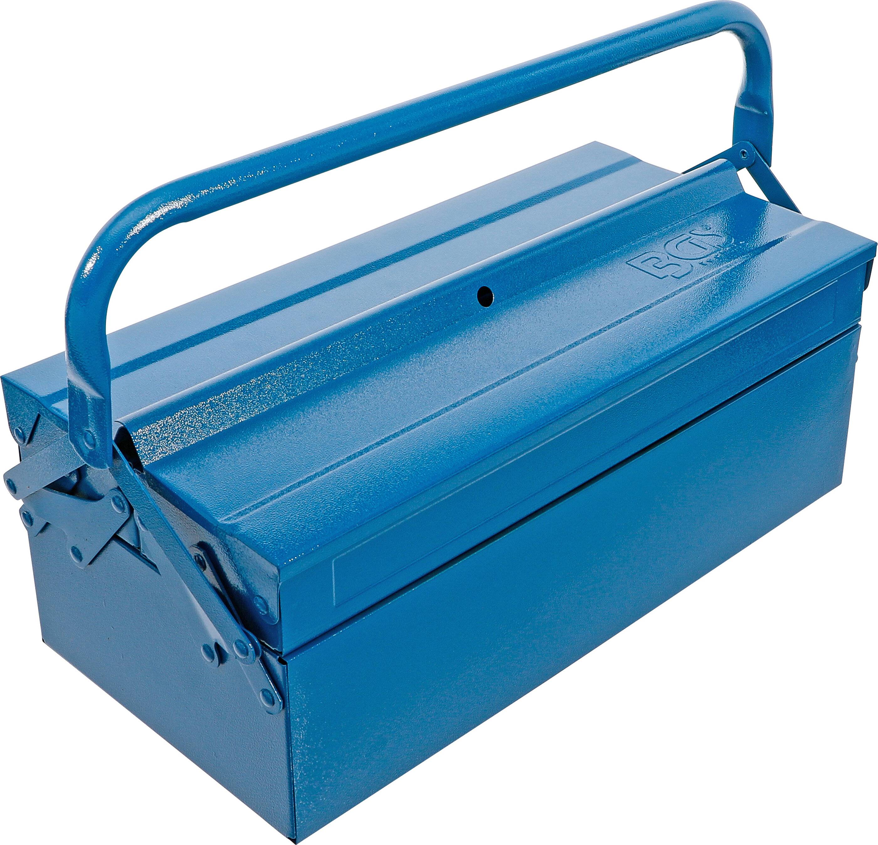 Metall-Werkzeugkasten leer 420 x 200 x 150 mm 3 Fächer