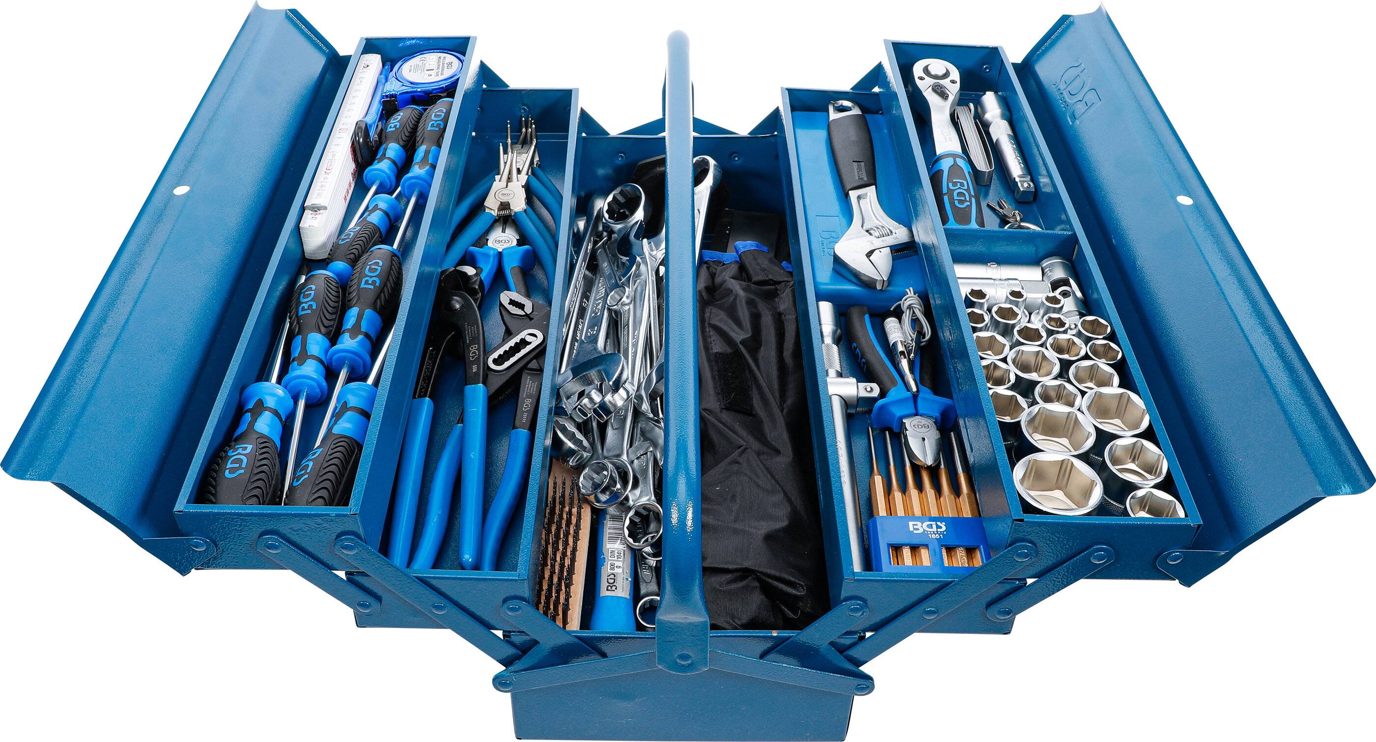 BGS 3340 Metall-Werkzeugkasten mit Werkzeug 137tlg