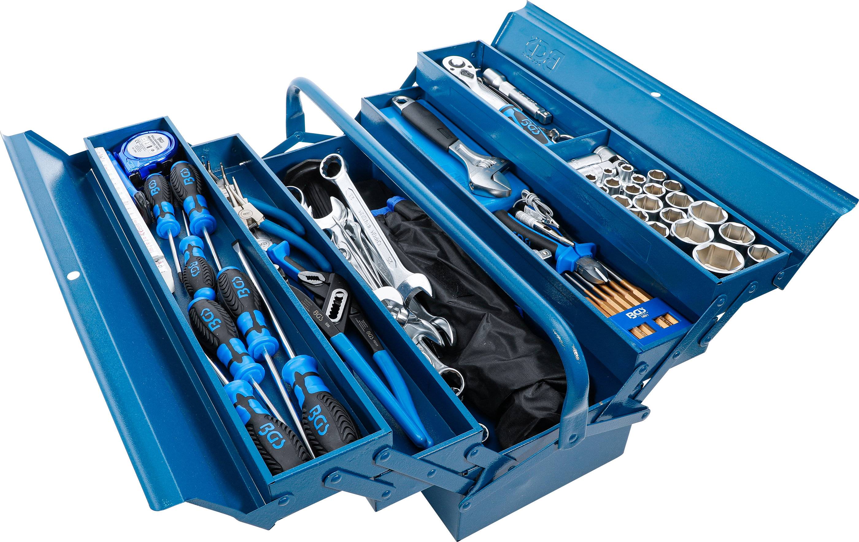 BGS 3340 Metall-Werkzeugkasten mit Werkzeug 137tlg