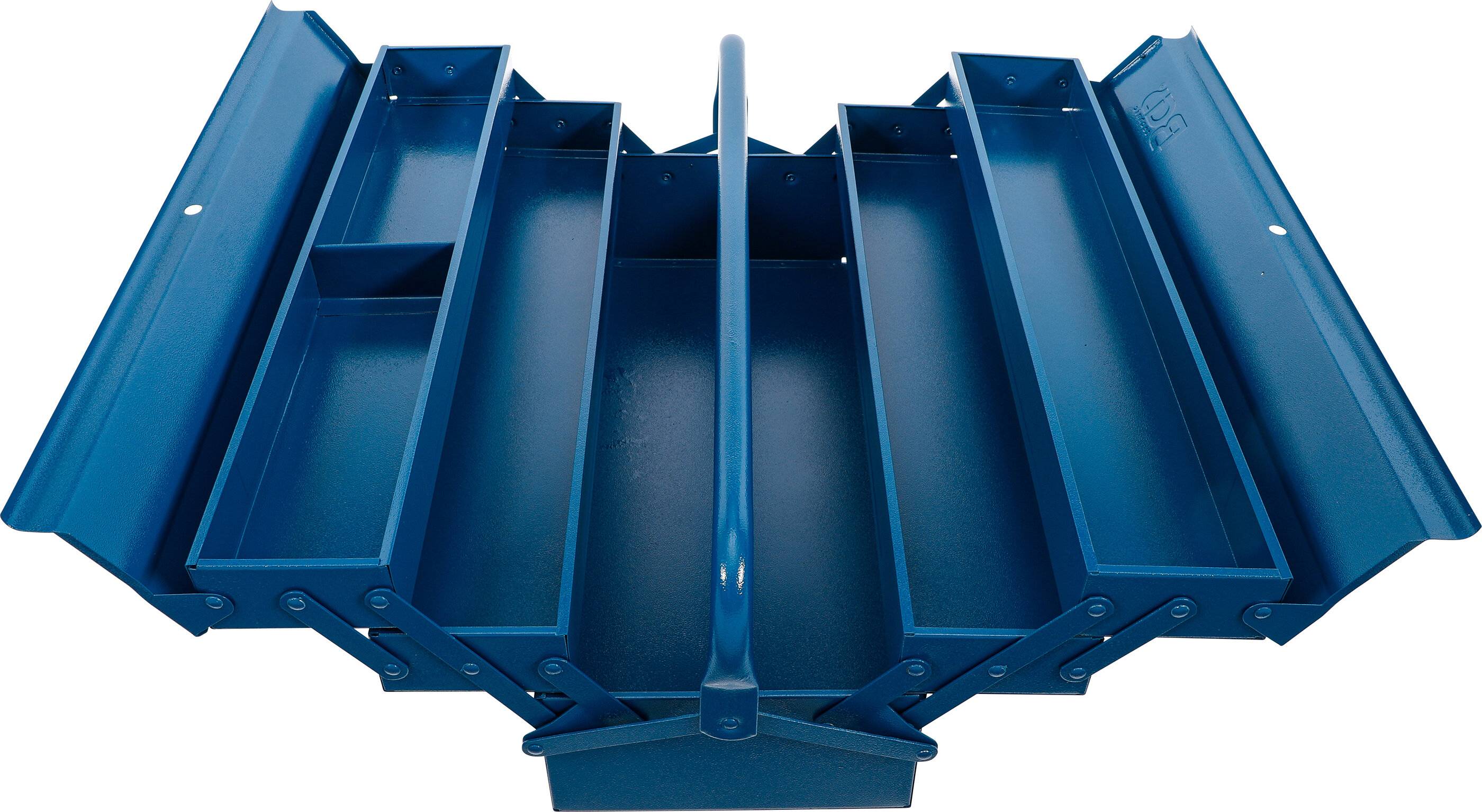 BGS 33002 Metall-Werkzeugkasten, leer, 530 x 200 x 200 mm, 5 Fächer