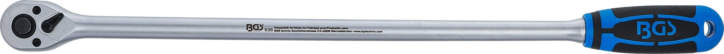 BGS 636 Umschaltknarre, extra lang, Abtrieb Außenv ierkant 10 mm (3/8"), 455 mm