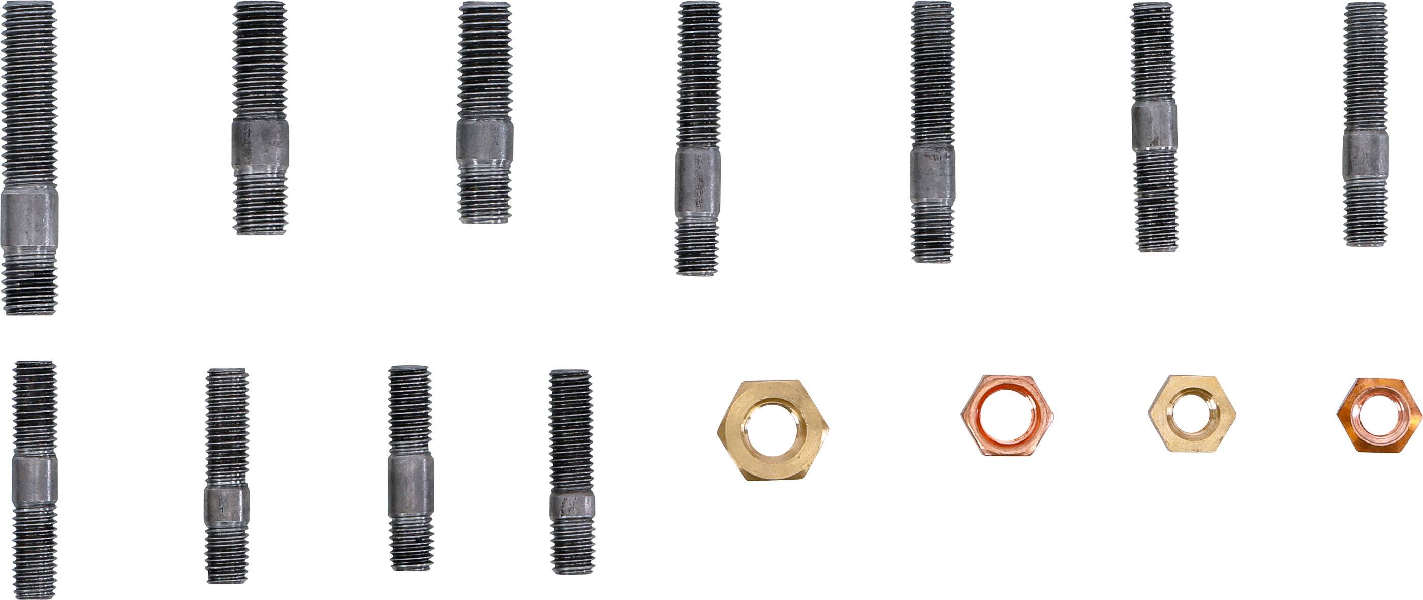 Ansaug- / Auspuffkrümmer-Stehbolzen- und Muttern-Sortiment 100-tlg.