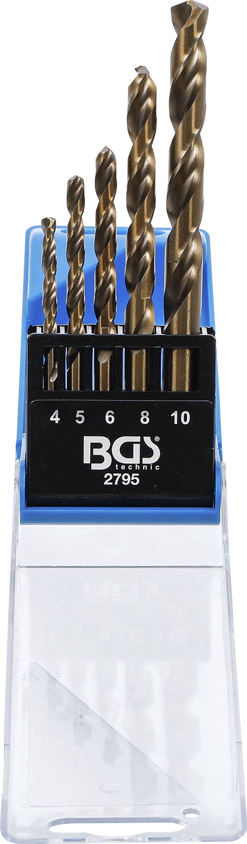 BGS 2795 Spiralbohrer-Satz, HSS, 4 - 10 mm, 5-tlg.