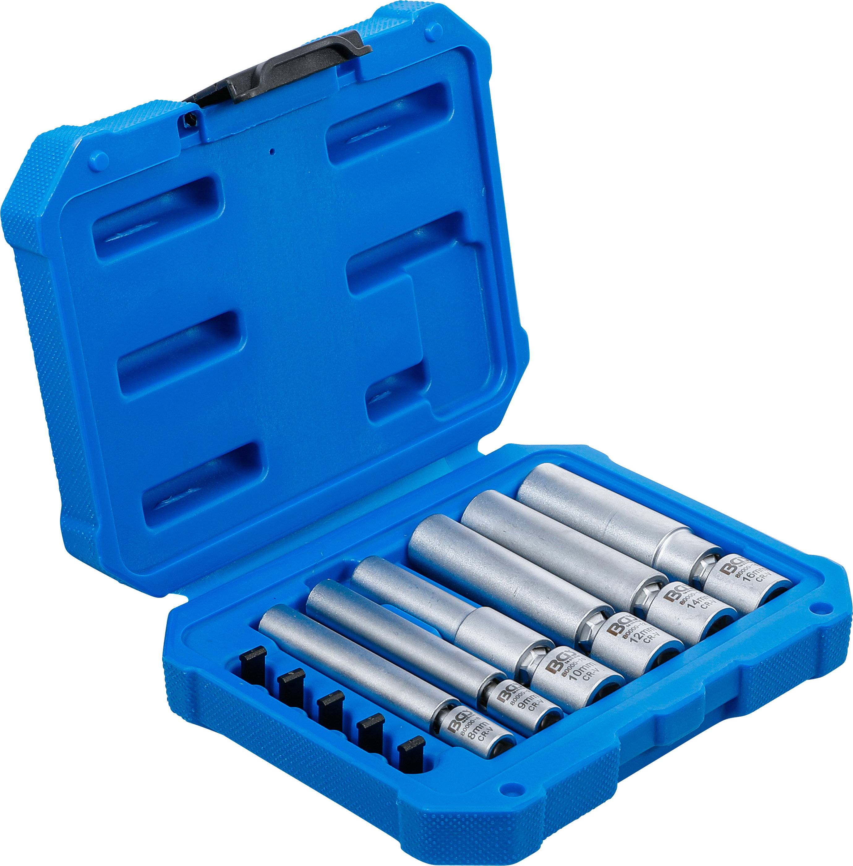 Glüh- und Zündkerzen-Gelenk-Einsatz-Satz Antrieb Innenvierkant 6,3 mm (1/4") / 10 mm (3/8")