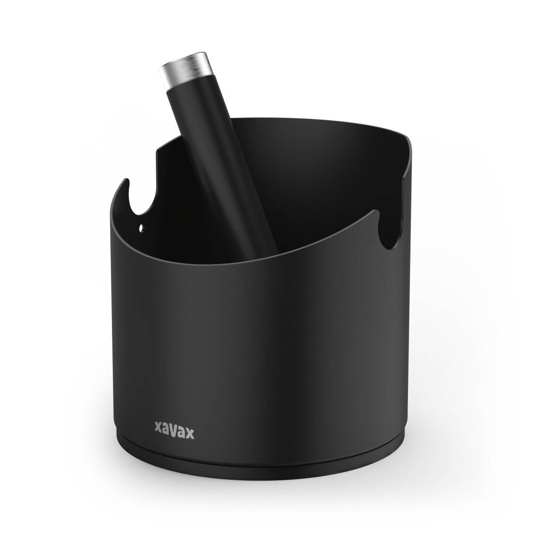 hama 00111277 Abklopfbehälter, Knockbox für geräuscharmes Ausklopfen, rutschfest, Schwarz