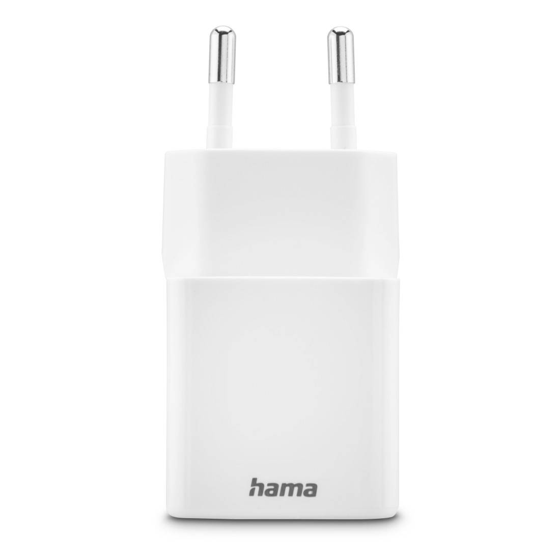 hama 00201992 Schnellladegerät, 1x USB-C, 1x USB-A, Mini-Ladegerät, PD, 30 W, Weiß