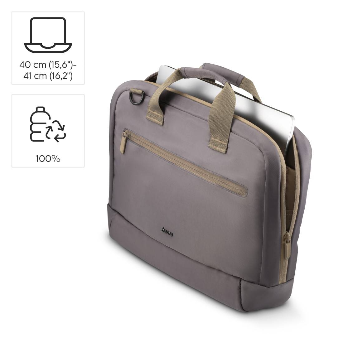hama 00222052 Laptop-Tasche "Ultra Lightweight", 40 - 41 cm (15,6" - 16,2"), Anthrazit