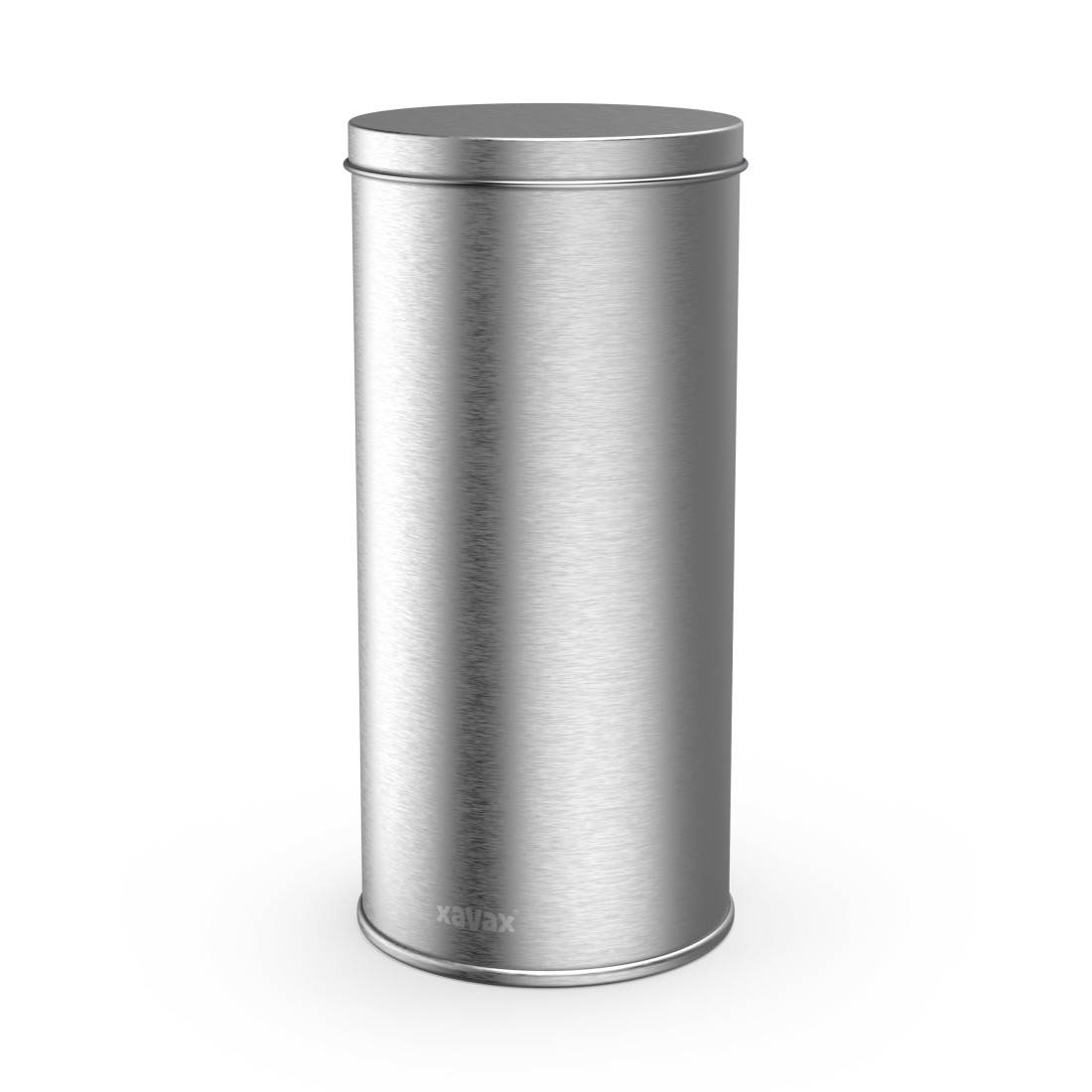 hama 00111264 Kaffeepad-Dose zur Aufbewahrung von 20 Senseo-Pads u. Ä., Metall, Silber