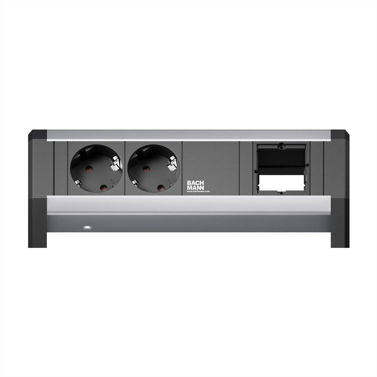 BACHMANN DESK 2xCEE7/3 1xCM GST18, schwarz