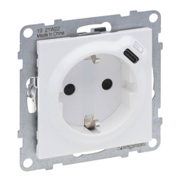 Legrand SEANO Schuko-Steckdose 765126 +USB-C m.Steckklemmen Ultraweiß 5 (765126)