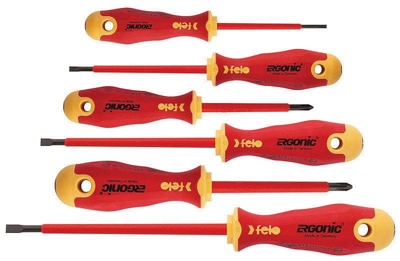 Felo-Werkzeugfabrik O VDE-Schraubendrehersatz ERGONIC 413 961 98 6teilig