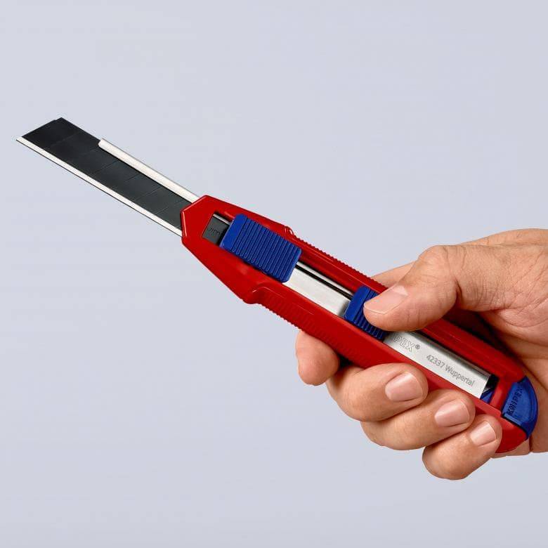 KNIPEX CutiX Universalmesser + 12 x KNIPEX Ersatzklingen schwarz
