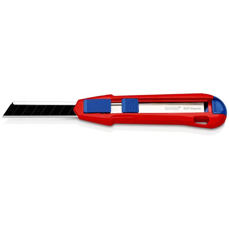 KNIPEX CutiX Universalmesser + 12 x KNIPEX Ersatzklingen schwarz