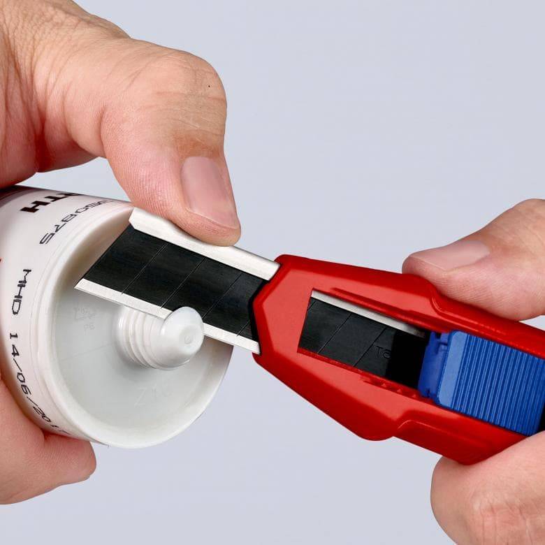 KNIPEX CutiX Universalmesser + 12 x KNIPEX Ersatzklingen schwarz