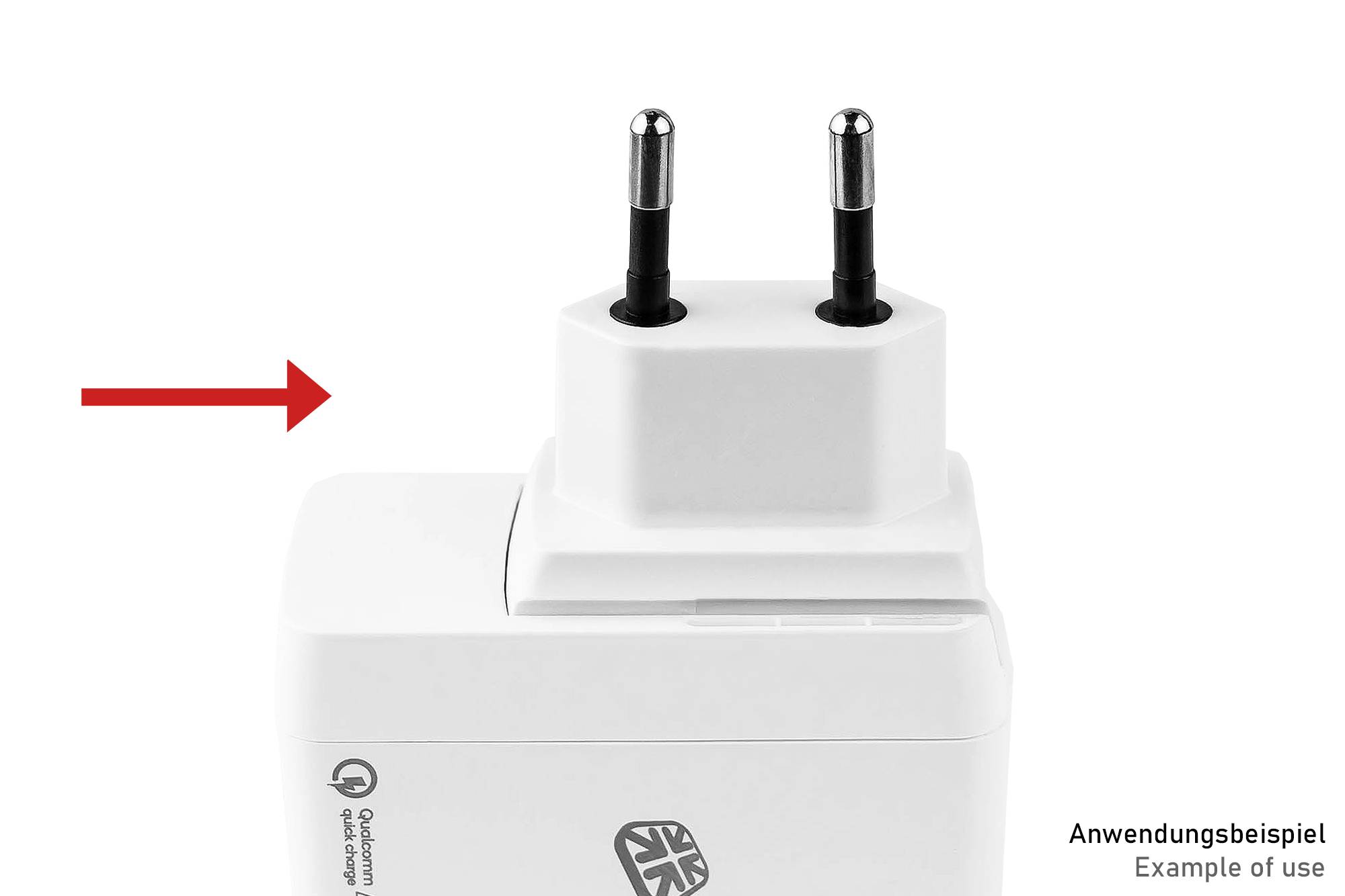 Netzkabeladapter für Good Connections® Ladegeräte (PCA-WxxxW), weiß