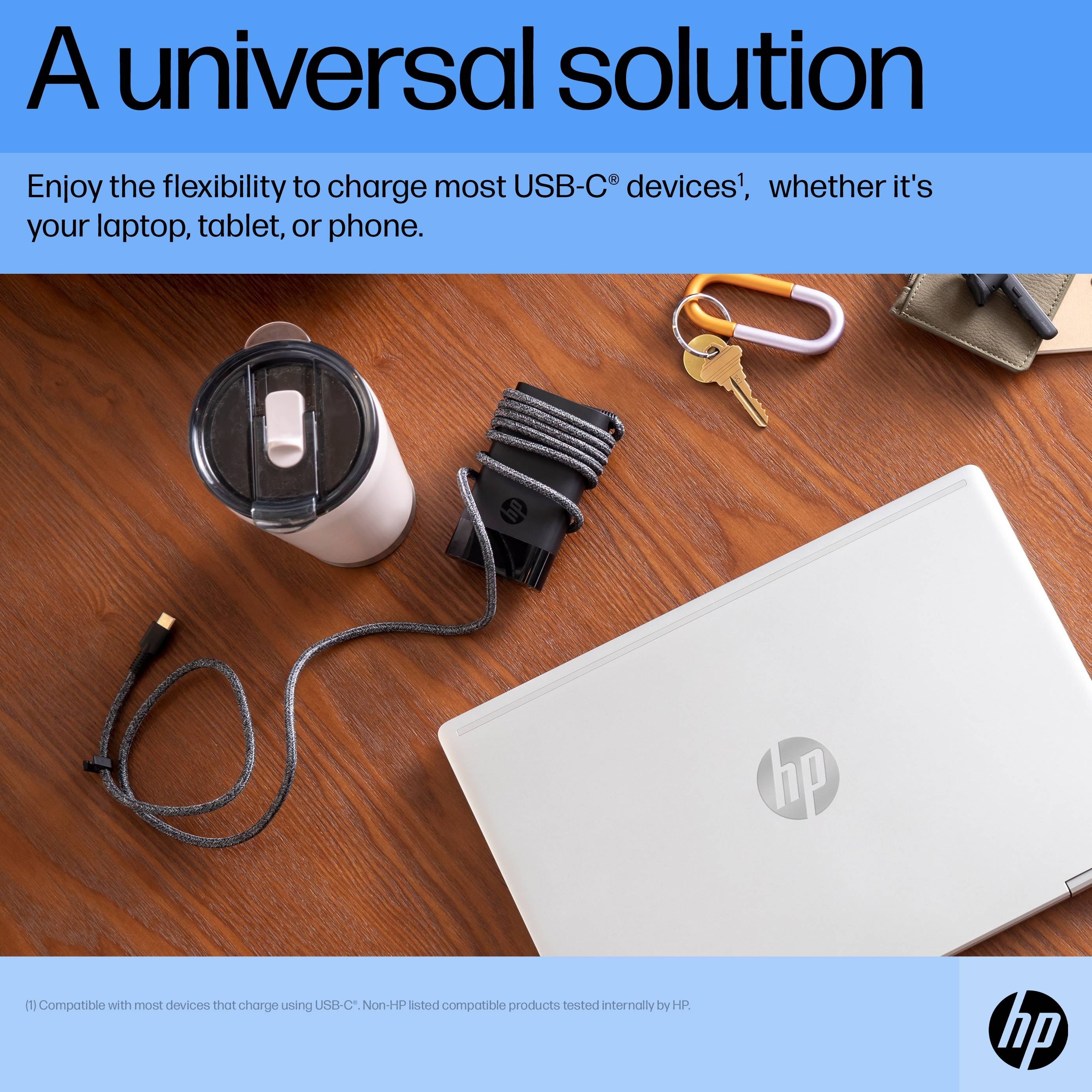 HP 65W USB-C EURO Notebook-Netzteil 65 W