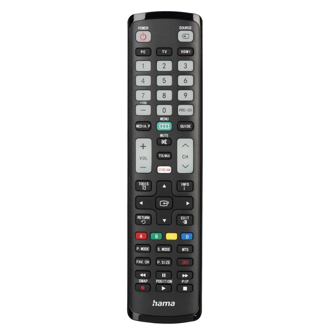 HAMA - 00221060 - TV - IR Wireless - Drucktasten - Schwarz