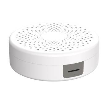 hama 00221014 Kabelbox rund, Wandmontage, integrierte Kabelführung, 18,0 x 5,5 cm, Weiß