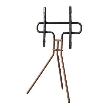 hama 00220872 TV-Stand "Staffelei-Design", 191 cm (75"), Höhe variabel, Holzoptik Walnuss
