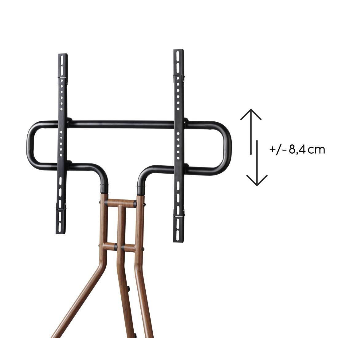 hama 00220872 TV-Stand "Staffelei-Design", 191 cm (75"), Höhe variabel, Holzoptik Walnuss