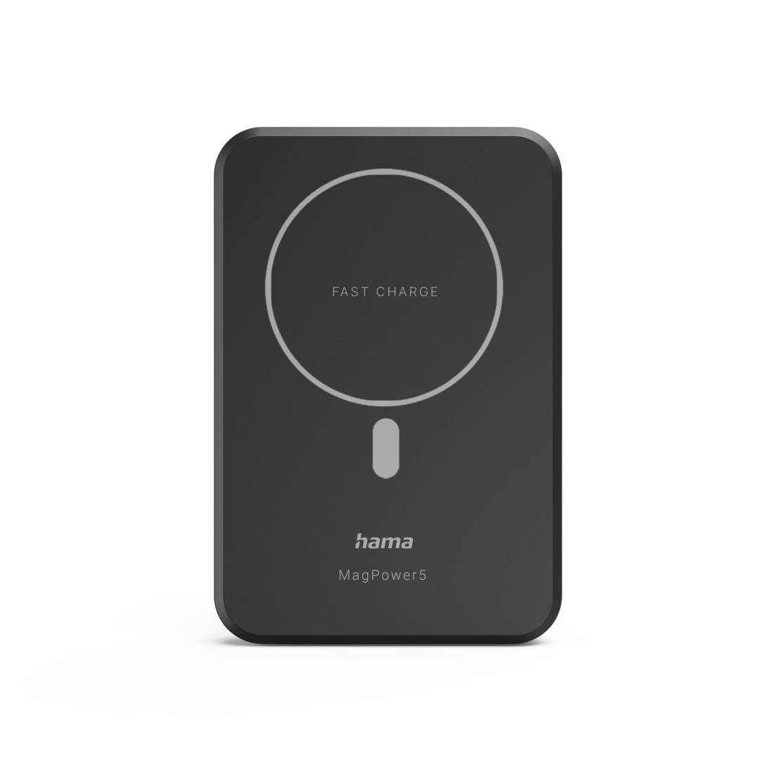 hama 00201695 Wireless Power Pack "MagPower5", 5000mAh, induktiv Laden für Apple MagSafe
