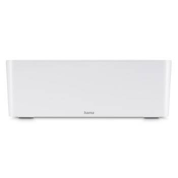 hama 00221013 Kabelbox "Maxi", integr. Kabelführung im Deckel, 40,0x15,5x13,8 cm, Weiß