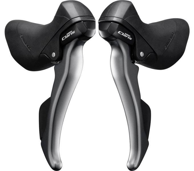 Shimano Verstellerhendel Set 2 x 8 Geschwindigkeit Claris ST-R2000 Grau Schwarz
