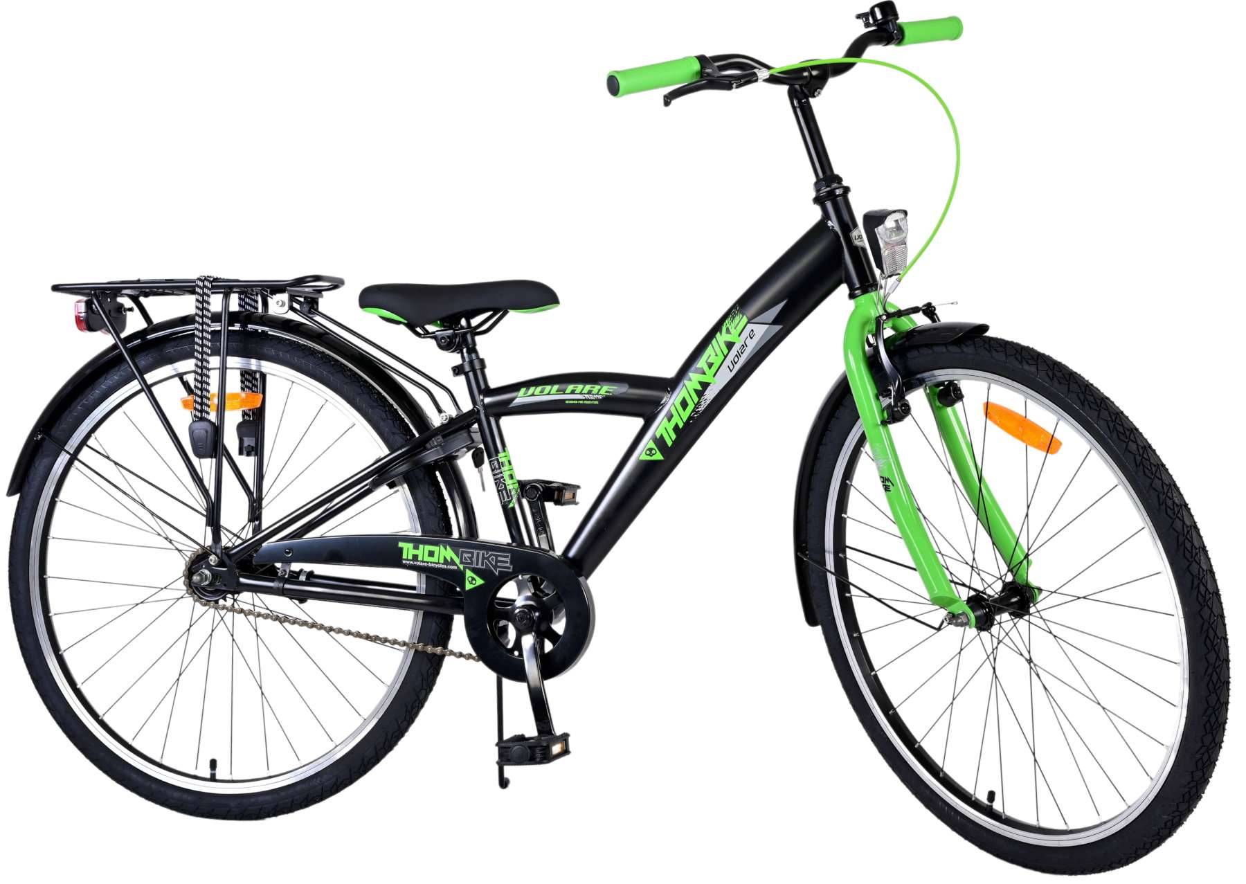 Volare Thombike Childrens Bicycle - Jungen - 26 Zoll - Schwarzes Grün - Zwei Handbremsen