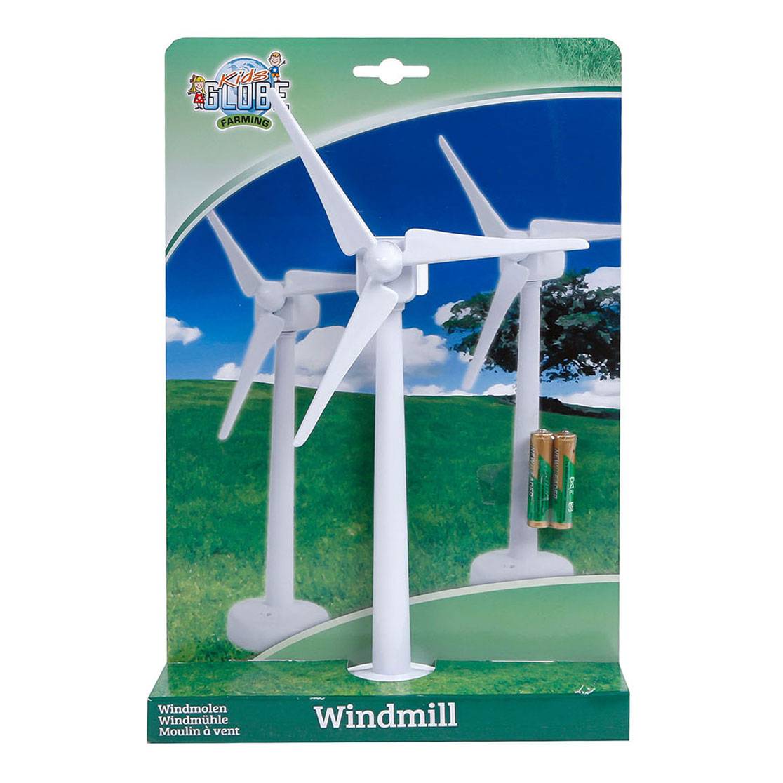Kids Globe Kinderglobus Globus-Windmühle, 29 cm