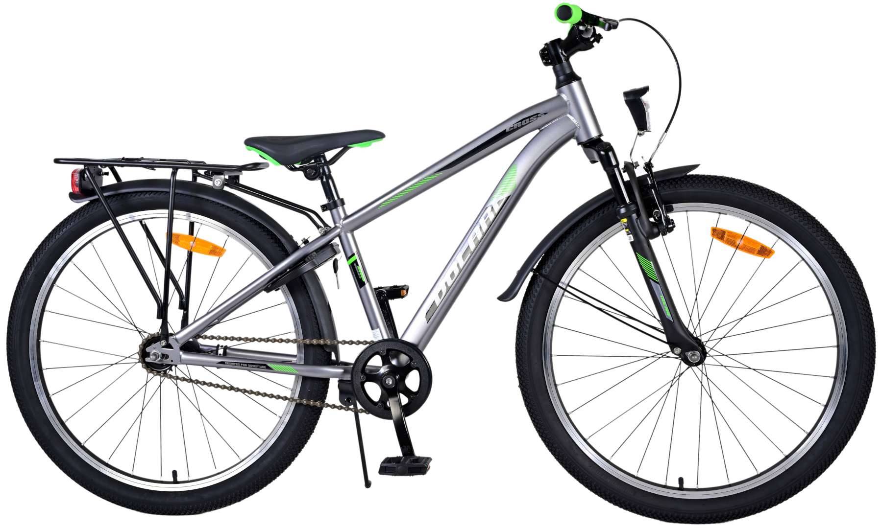 Volare Cross Childrens Bicycle - Jungen - 24 Zoll - Dunkelgrau - 18 Gänge