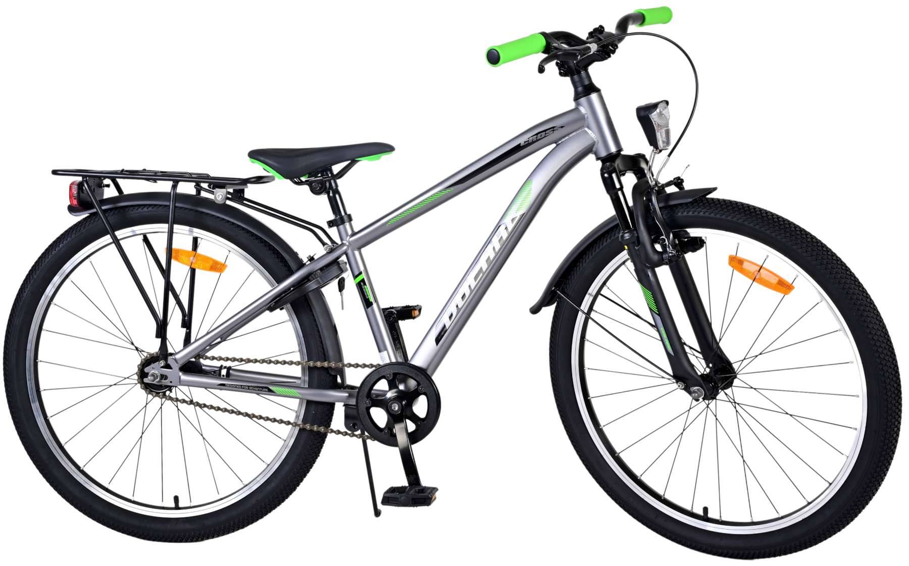 Volare Cross Childrens Bicycle - Jungen - 24 Zoll - Dunkelgrau - 18 Gänge