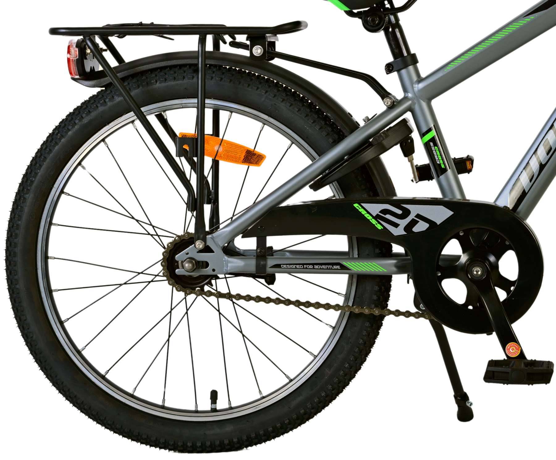 Volare Cross Childrens Bicycle - Jungen - 20 Zoll - Dunkelgrau, 6 Zahnräder
