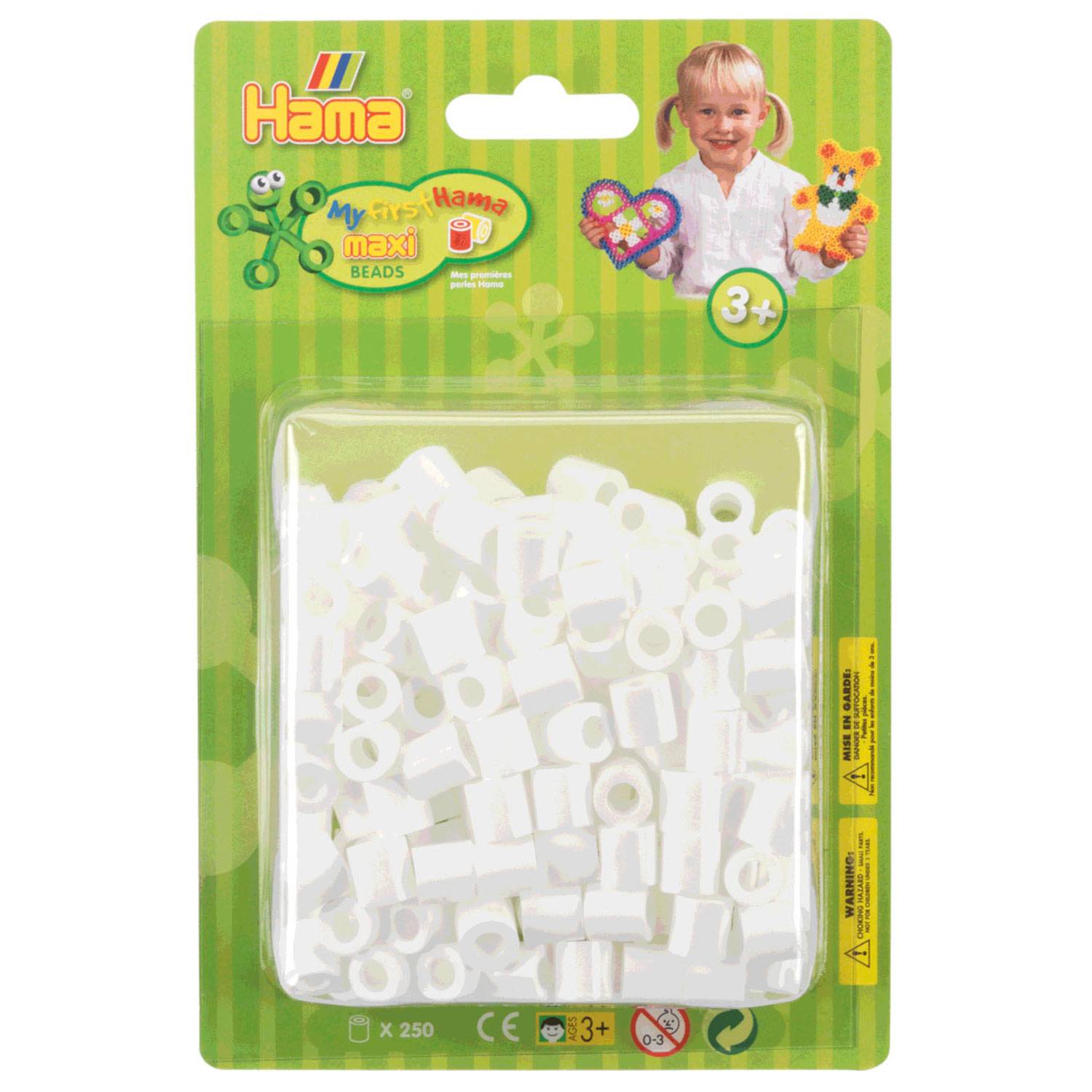 Hama Iron Perlen Maxi White, 250st.