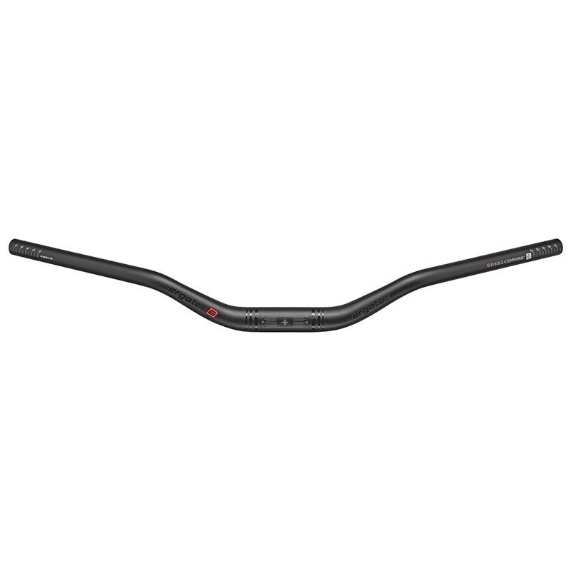 Ergotec Lenkerstange 50 Comfort ø31,8 mm 50 mm Rise schwarz sandgestrahlt