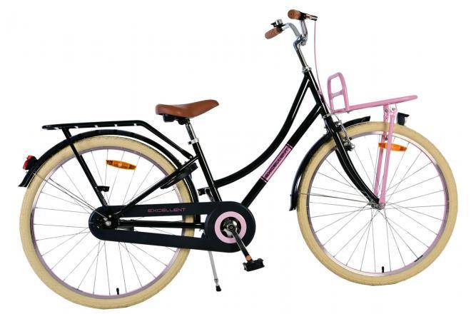 Volare Exzellente Kinderfahrrad - Mädchen - 26 Zoll - Schwarz - Zwei Handbremsen