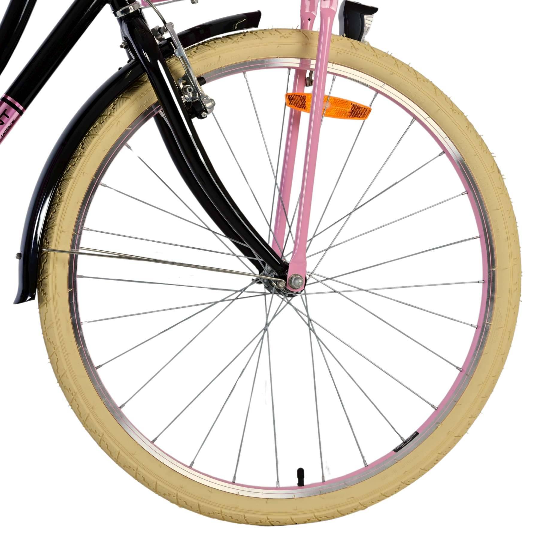Volare Exzellente Kinderfahrrad - Mädchen - 26 Zoll - Schwarz - Zwei Handbremsen