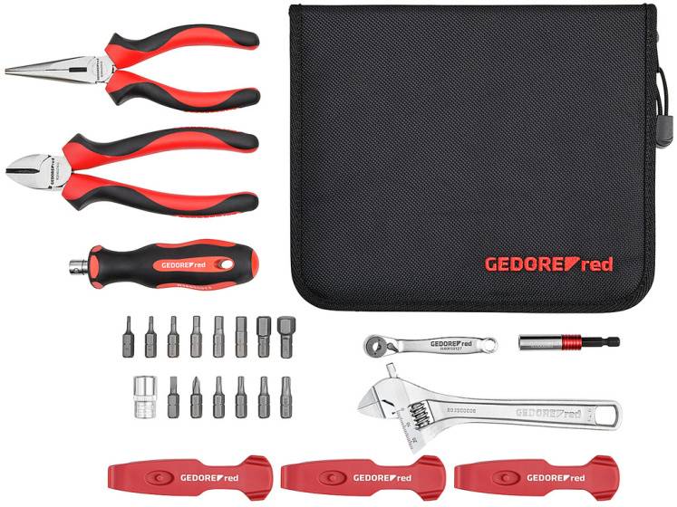 Gedore red R21702025 Bike-Set Werkstatt 25-teilig