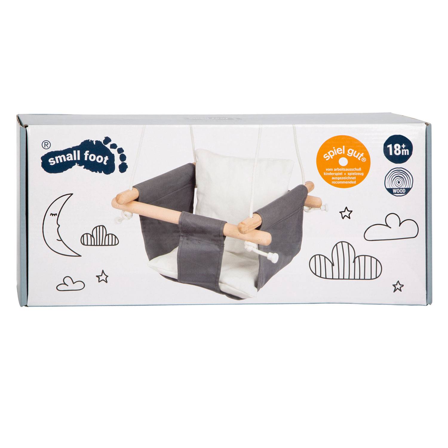 Small Foot Kleiner Fuß Holzbaby Schwung mit Kissen