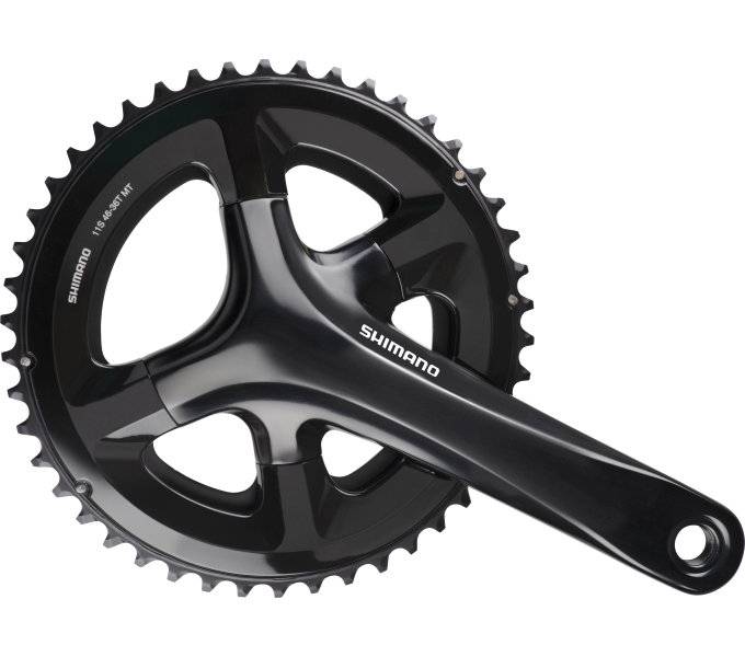 Shimano Kurbel 2 x 11 Speed ​​Road FC-RS510 170 50-34T mit hohlen Achse Schwarz