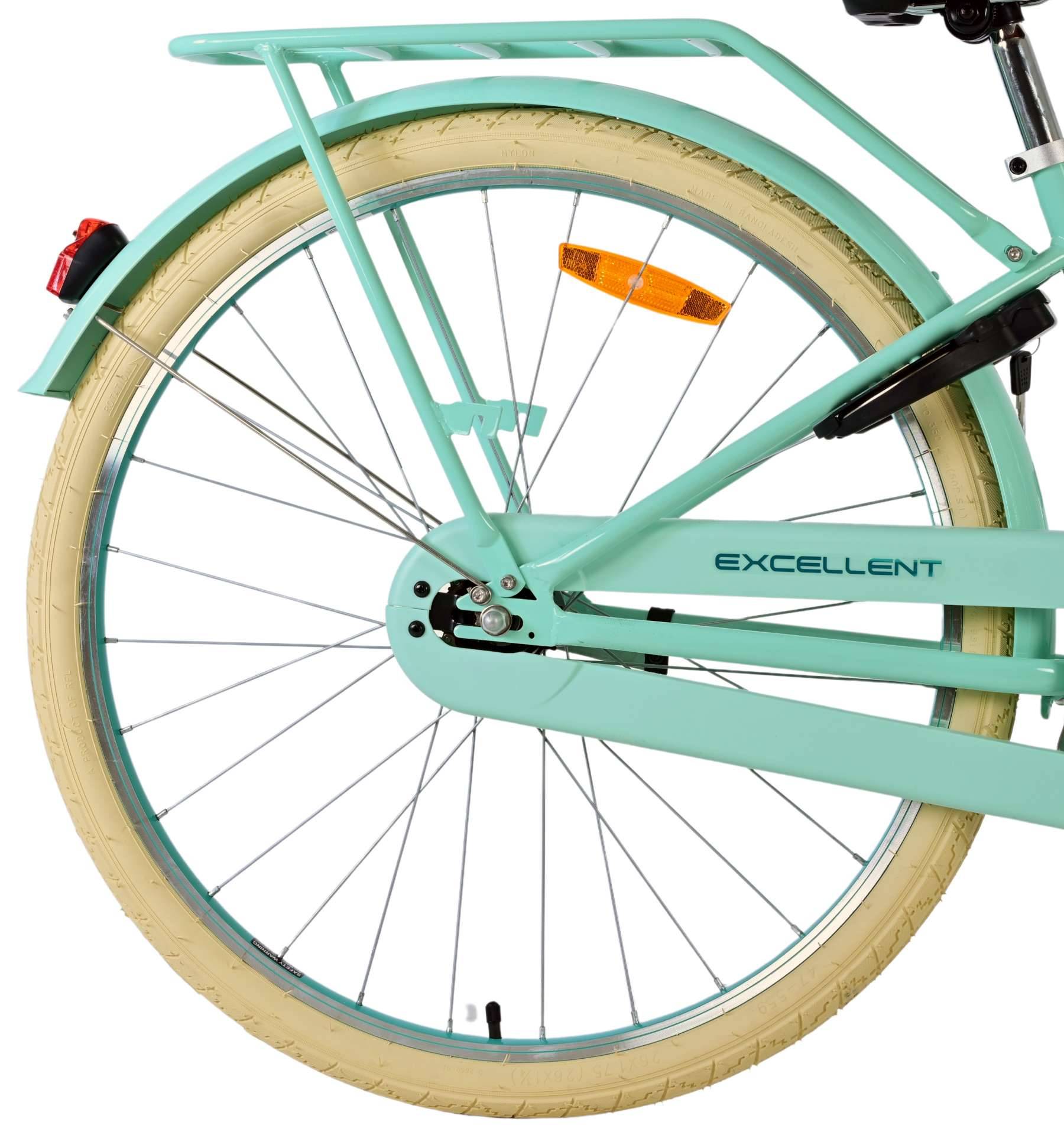 Volare Exzellente Kinderfahrrad - Mädchen - 26 Zoll - Grün - Zwei Handbremsen