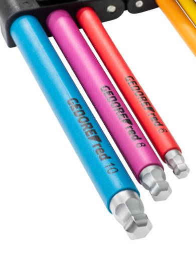 Gedore red R36601009 Winkelschraubendrehe-Satz 6kt 5-10mm 9-teilig mit Farbcodierung