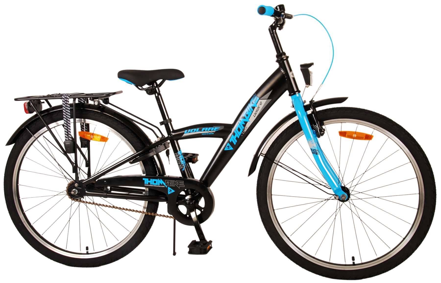 Volare Thombike Childrens Bicycle - Jungen - 24 Zoll - Schwarzblau - Zwei Handbremsen